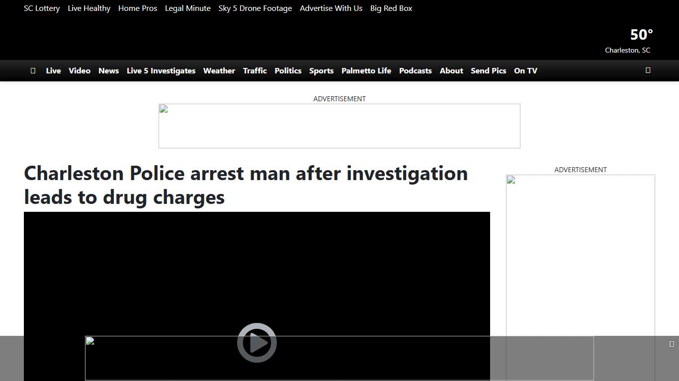 Charleston Police arrest man after investigation leads to drug charges