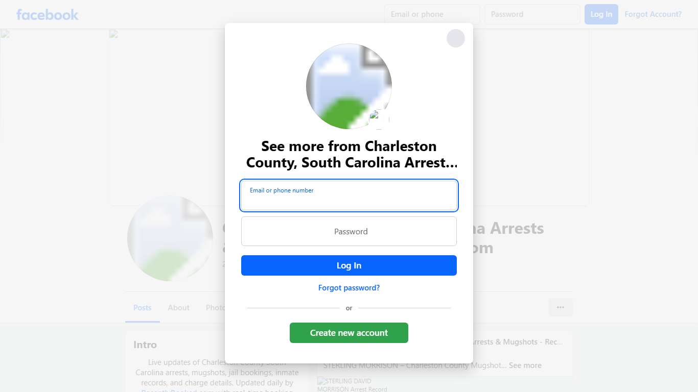 Charleston County, South Carolina Arrests & Mugshots - RecentlyBooked.com Facebook
